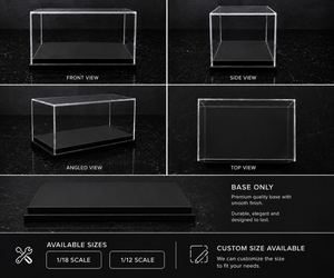 Acrylic Display Case 1/12 scale / Black