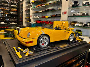 The Porsche 911 turbo S-Restoration project display.