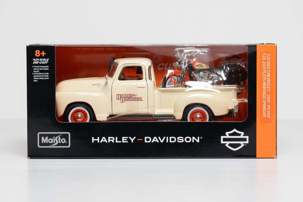 HArley Davidson chevrolet 3100 pickuptruck 2001 flsts heritage springer